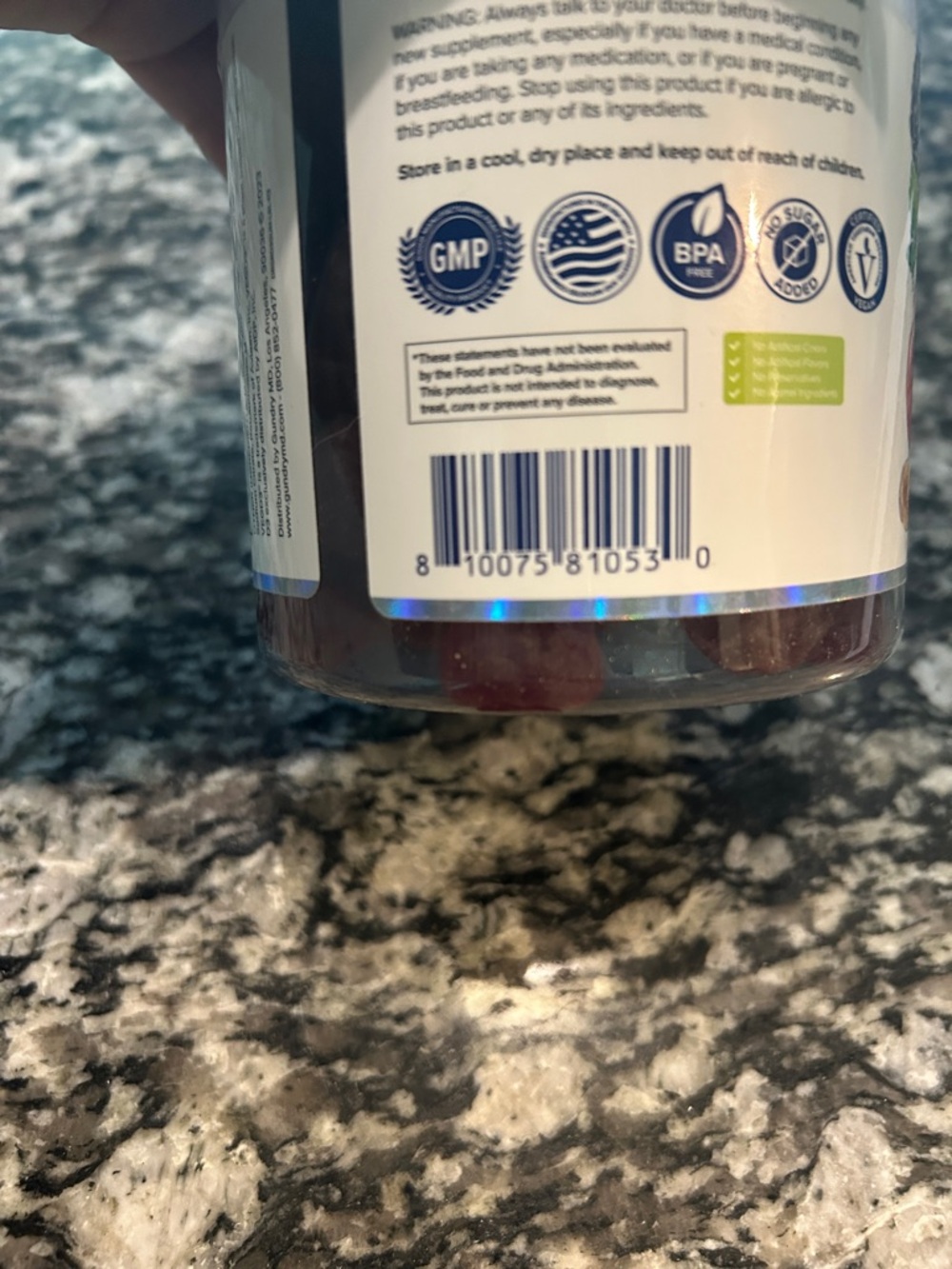 Mighty Reds Berry Flavor Gummies - Picture 2 of 3